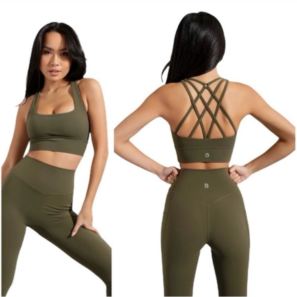 BuffBunny Olive Sports Bra